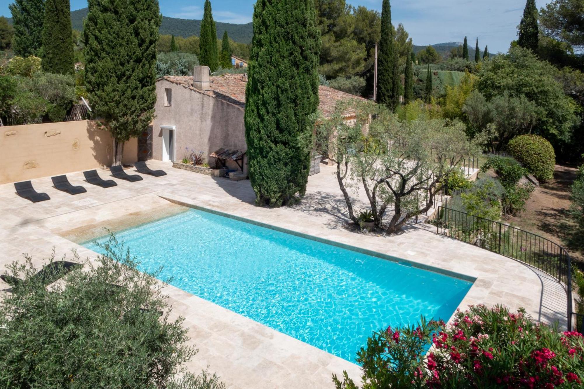 Villa De Charme En Campagne Avec Piscine Privee Et Nature Luxuriante Le Beausset Extérieur photo